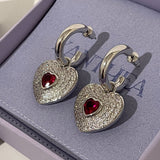 Cordelia Earrings | Silver Ruby