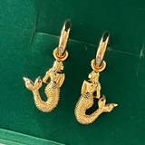 La Sirena Charm Earrings | Mermaid