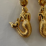 La Sirena Charm Earrings | Mermaid