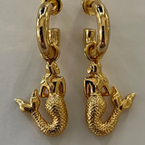 La Sirena Charm Earrings | Mermaid