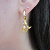 La Sirena Charm Earrings | Mermaid